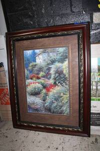 lot 206 image: Large framed wall art Print - 40 Wide x 49 Tall