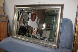 lot 212 image: Kirklands Heavy framed wall mirror - 42.5x30.5