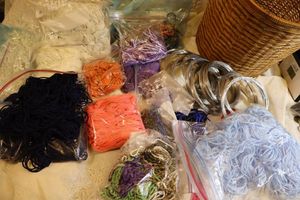 lot 226 image: Jewelry and craft making threads, wire