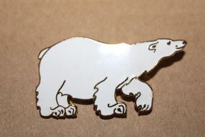 lot 266 image: Enamel fashion jewelry 2 polar bear pin