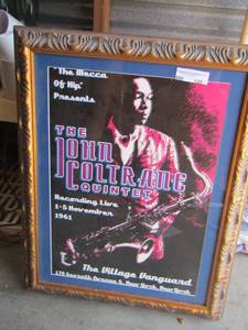 lot 120 image: Framed John Coletrane Print