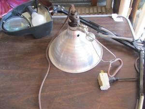 lot 137 image: Magnifying glass and flood light