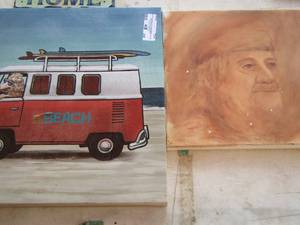 lot 48 image: portrait canvas 12x12, canvas beach art 16x16