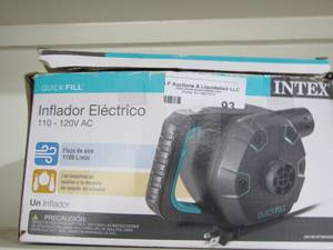 lot 93 image: quick fill intex inflator electric mattress pump