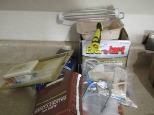 lot 65 image: paint supplies- faucet cover and more