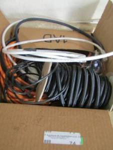 lot 74 image: COAXIAL cables and extension cord