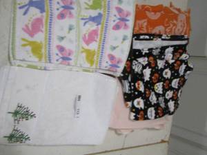 lot 113 image: lot of kitchen hand towels with all types of holiday dcor