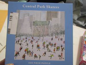 lot 118 image: Central park skaters 500 piece puzzle