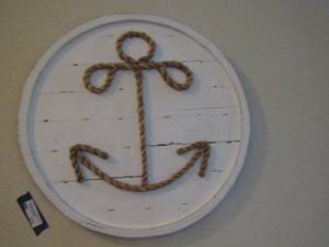 lot 171 image: Anchor wall art approx 16 D