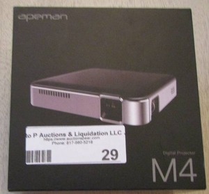 lot 29 image: Apeman M4 Mini Pocket DLP Projector 1080P in original box