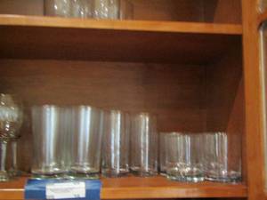 lot 38 image: various glasses tea- wine