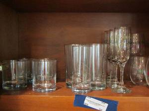 lot 36 image: wine glasses- whiskey glasses plus