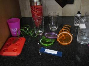 lot 39 image: misc. cup and straw lot