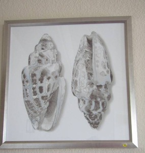 lot 208 image: Seashell Art FRAMED