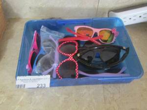 lot 233 image: kid and adult sunglass lot