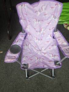 lot 248 image: 2 childrens flamingo camping lake chairs