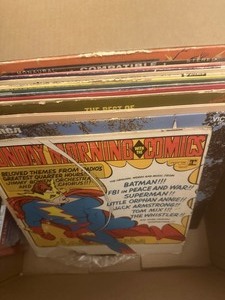 lot 118 image: Record Lot - VARIETY OF ALBUMS INCLUDES  SUPERMAN, ELVIS,EDDY ARNOLD, DEAN MARTIN, DUMB DITTIES PLUS