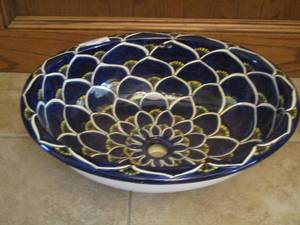 lot 39 image: Porcelain sink for bathroom vanity  21179depth made in Mexico new $$$