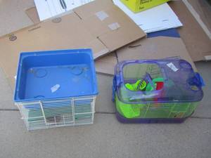 lot 44 image: 2 hamster cages,