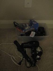 lot 161 image: ladies curling iron plus hair dryer