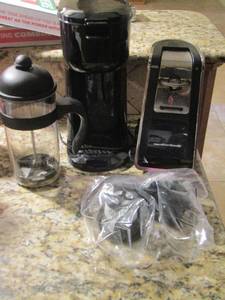 lot 175 image: coffee maker and grinder- plus can opener