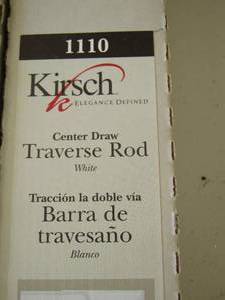 lot 197 image: 2 Kirsch Traverse rod - both white in color