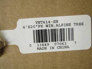 lot 201 image: WINTER Alpine tree in box 4FT X 20 , unopened
