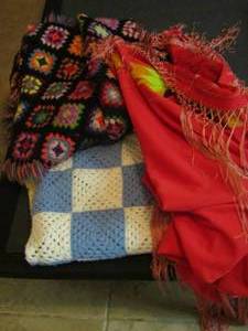 lot 216 image: AFGAN & THROWS