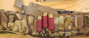 lot 218 image: SHELL BELT FULL OF 12 GAUGE SHELLS