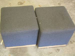 lot 226 image: CUBED FOOT STOOLS X 2