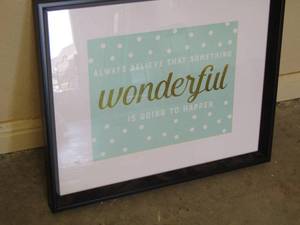 lot 224 image: ART - WONDERFUL  FRAMED