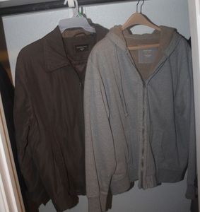 lot 21 image: Mens Clothing 2 Coats, Large Sonoma and Dockers