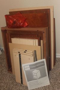 lot 24 image: Wooden Filing Cabinet, Diy