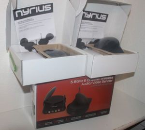 lot 28 image: Nyrus 5.8GHz 6 Channel, Wireless AudioVideo Sender.