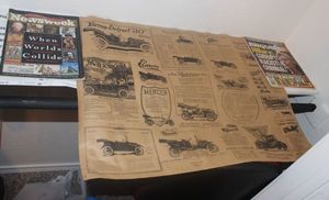 lot 33 image: Vintage Newsprint and Books