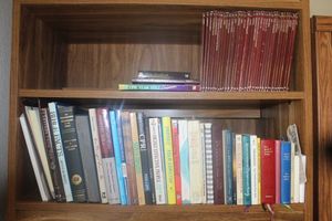 lot 44 image: Books Religious Books, Includes all Books on Both Shelves Pictured