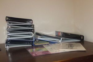 lot 58 image: Several 3 Ring Binders and unopen Divider Packages