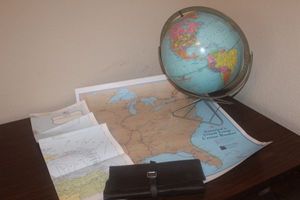 lot 63 image: Globe and Maps