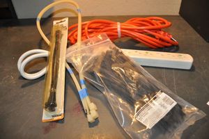 lot 313 image: Extension Cord Buzz Bar, and Zip Ties