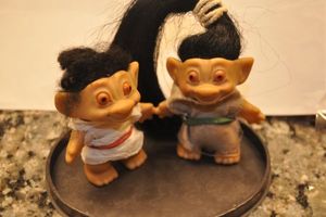 lot 138 image: Two Vintage Troll dolls
