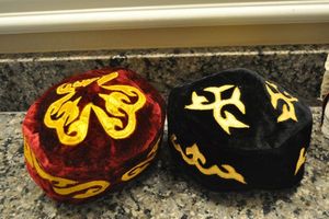 lot 153 image: Two Traditional Kazakh Hats
