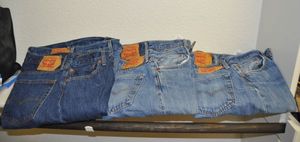 lot 170 image: Six Pair Levis 501 Button Fly Jeans 34x30