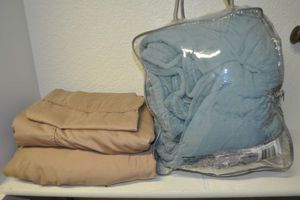 lot 182 image: Queen Size Sheet Set and Electric Blanket