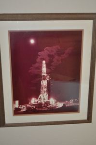 lot 200 image: Framed Vintage Photo Of Launch Pad