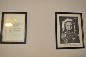 lot 204 image: Ronald Ragan Inauguration  Invitation and Ither Framed Military wall Piece