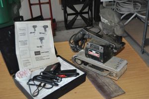 lot 271 image: Large Heavy Duty Craftsman Sander and Craftsman Solder Gun