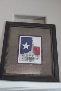 lot 340 image: Beautiful TexasAlamo Framed Wall Decoration.. See Photos