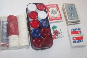 lot 96 image: Cards, Poker Chips and Dice