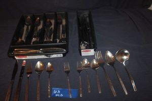 lot 254 image: Large Quantity of 63 Pieces of Flatware, See Photos