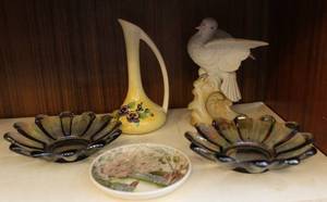 lot 3 image: Vintage Johnson Brothers Mini Small Farm Scene Plate -Made in England -white dove kw4037, and more